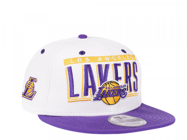New Era Los Angeles Lakers Retro Title 9Fifty Stretch Snapback Cap