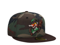 New Era Down Eastwood Ducks Camo Outdoor Two Tone Edition 59Fifty Fitted Cap