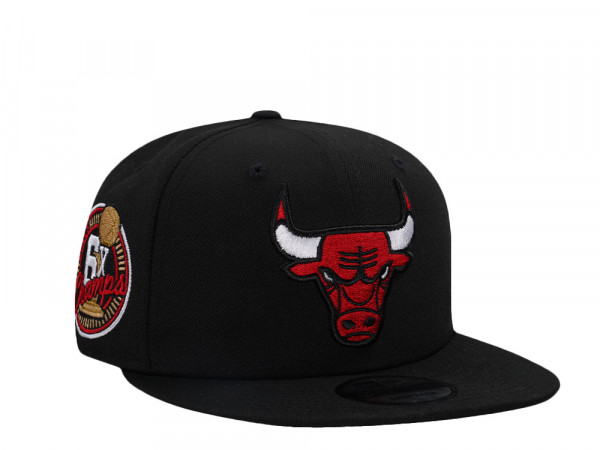 New Era Chicago Bulls 6x Champions Black Classic Edition 9Fifty Snapback Cap