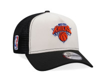 New Era New York Knicks Chrome Black Edition Trucker A Frame Snapback Cap