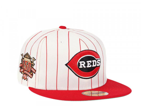 New Era Cincinnati Reds 150th Anniversary Pinstripe Heroes Elite Edition 59Fifty Fitted Cap