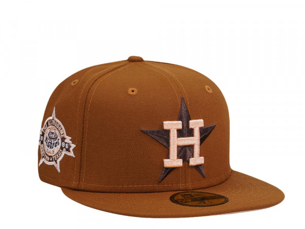 New Era Houston Astros Astrodome Bourbon Peach Edition 59Fifty Fitted Cap