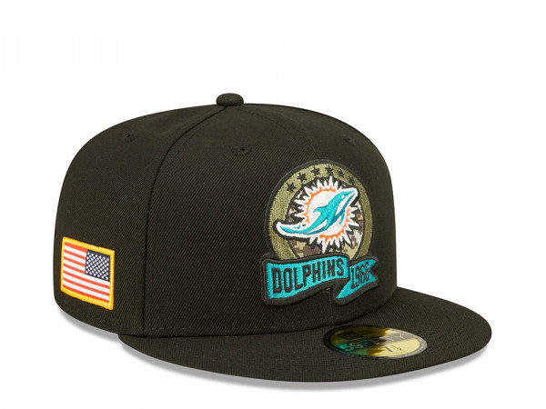 New Era Miami Dolphins Salute to Service 2022 Fitted 59Fifty Cap