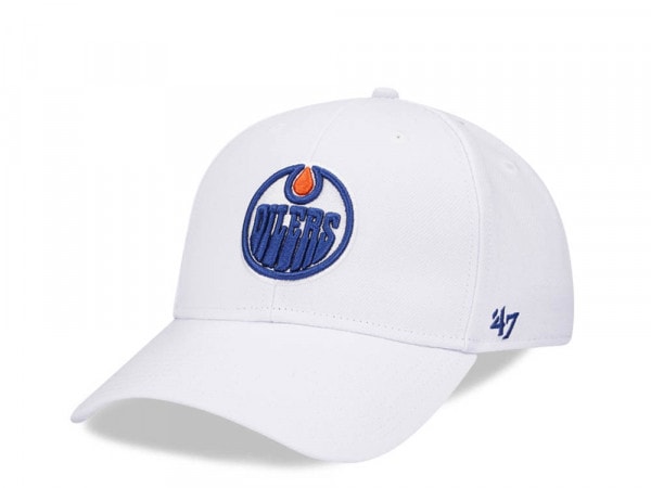 47Brand Edmonton Oilers White MVP Snapback Cap