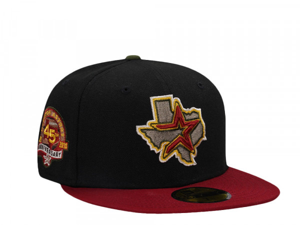 New Era Houston Astros 45th Anniversary Black Red Rifle Edition 59Fifty Fitted Cap