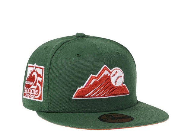 New Era Colorado Rockies 25th Anniversary Rust Green Edition 59Fifty Fitted Cap
