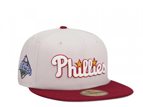 New Era Philadelphia Phillies World Series 2008 Stone Glow Two Tone Edition 59Fifty Fitted Cap