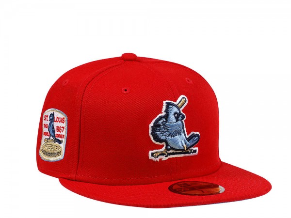 New Era St. Louis Cardinals World Series 1967 Red Glacier Blue Edition 59Fifty Fitted Cap