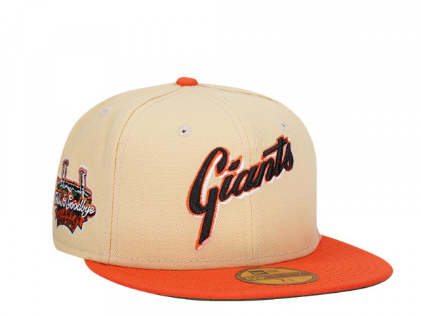 New Era San Francisco Giants Fell it Goodbye Vegas Gold Throwback Two Tone Edition 59Fifty Fitted Cap