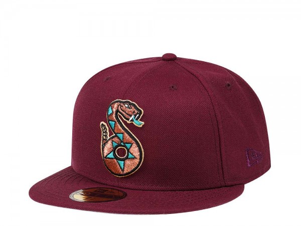 New Era Tucson Sidewinders Maroon Edition 59Fifty Fitted Cap