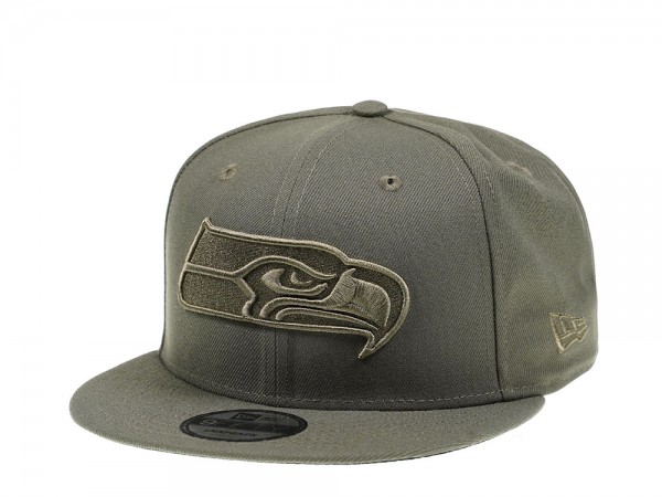 New Era Seattle Seahawks Olive Tonal 9Fifty Snapback Cap