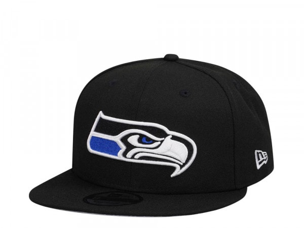New Era Seattle Seahawks Black Blue Detail Edition 9Fifty Snapback Cap