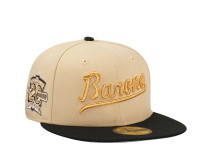 New Era Birmingham Barons 20th Anniversary Vegas Gold Two Tone Edition 59Fifty Fitted Cap