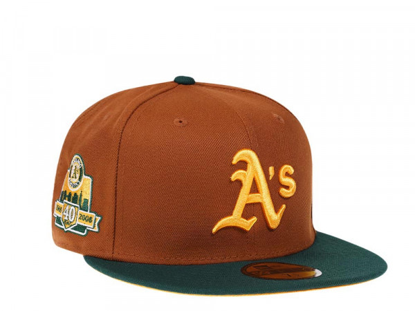 New Era Oakland Athletics 40th Anniversary Bourbon Prime Edition 59Fifty Fitted Cap