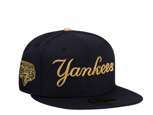 New Era New York Yankees World Series 2009 Golden Script Edition 59Fifty Fitted Cap