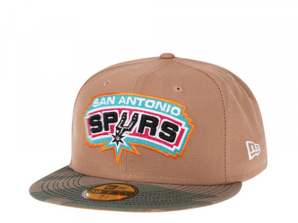 New Era San Antonio Spurs Camo Flash Edition 59Fifty Fitted Cap