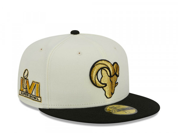 New Era Los Angeles Rams Super Bowl LVI Two Tone City Icon 59Fifty Fitted Cap