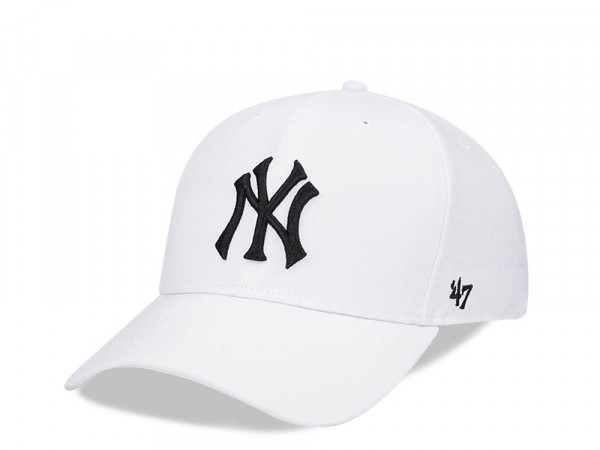 47Brand New York Yankees White MVP Snapback Cap