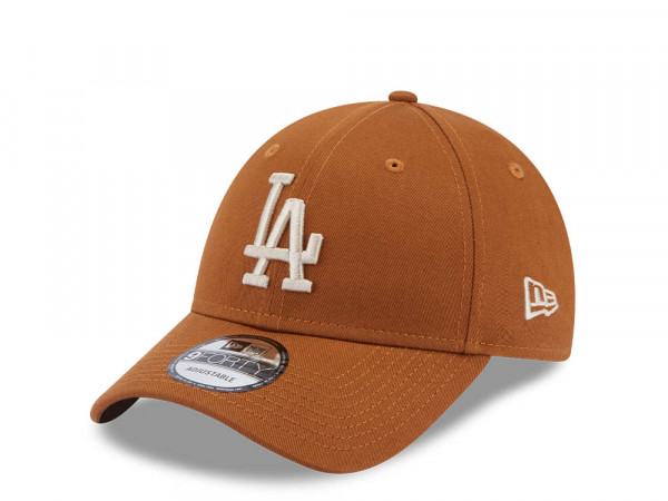 New Era Los Angeles Dodgers League Essential Brown 9Forty Strapback Cap