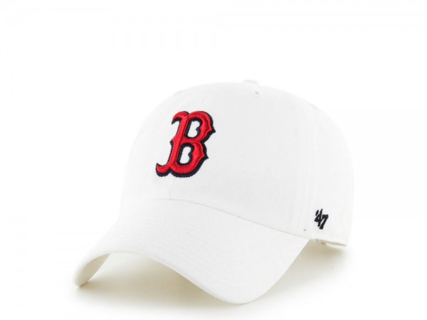 47Brand Boston Red Sox Clean up White Strapback Cap