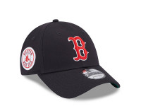 New Era Boston Red Sox Navy Throwback 9Forty Strapback Cap