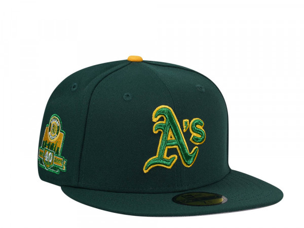 New Era Oakland Athletics 40th Anniversary Metallic Green Two Tone Edition 59Fifty Fitted Cap