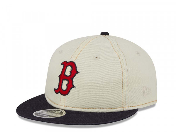 New Era Boston Red Sox Retro Crown Chrome Denim 9Fifty Strapback Cap