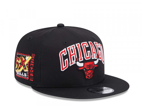 New Era Chicago Bulls NBA Patch Black Edition 9Fifty Snapback Cap