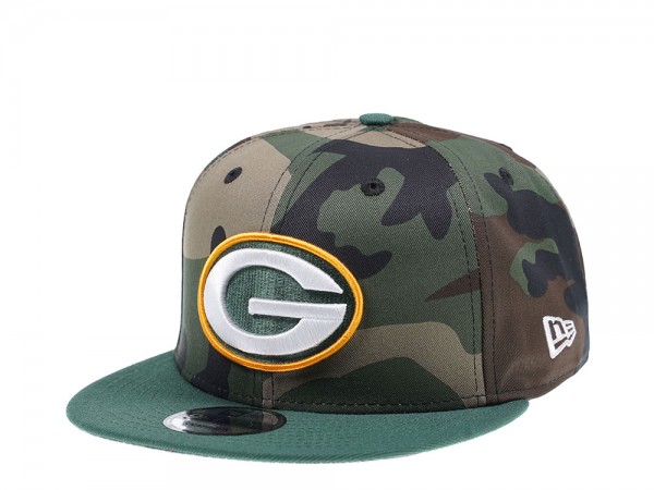 New Era Green Bay Packers Woodcamo Edition 9Fifty Snapback Cap