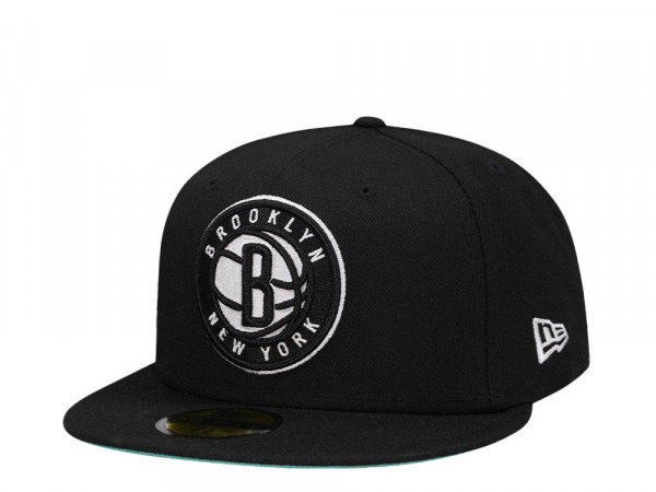 New Era Brooklyn Nets Black Teal Edition 59Fifty Fitted Cap