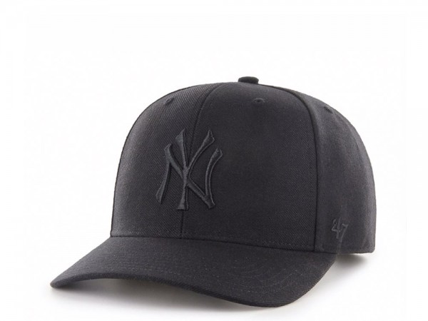 47Brand New York Yankees Cold Zone Black on Black Classic DP Snapback Cap