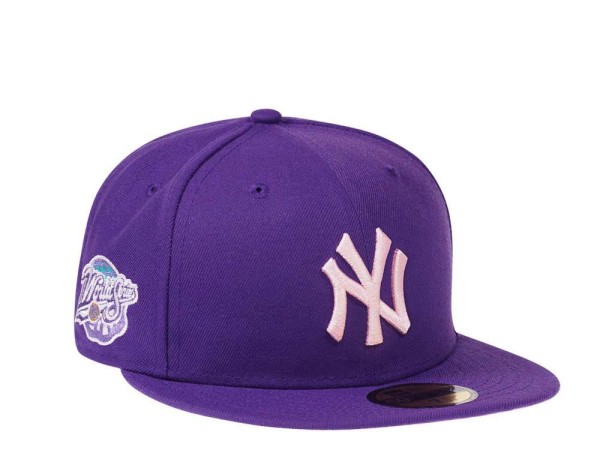 New Era New York Yankees World Series 1998 Purple Pink Edition 59Fifty Fitted Cap
