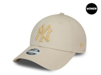 New Era New York Yankees Metallic Logo Stone Womens 9Forty Strapback Cap