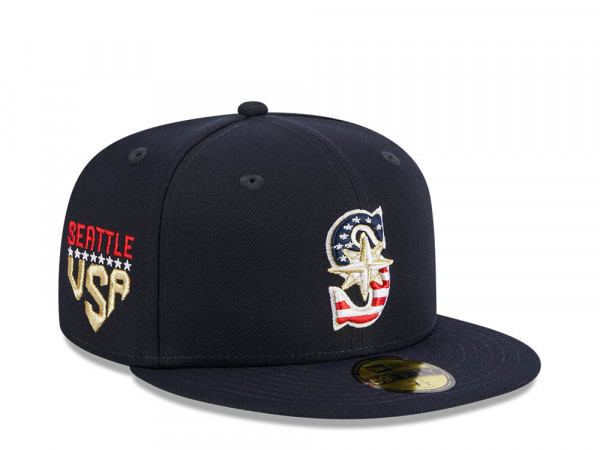 New Era Seattle Mariners 4th of July 23 Authentic On-Field 59Fifty Fitted Cap