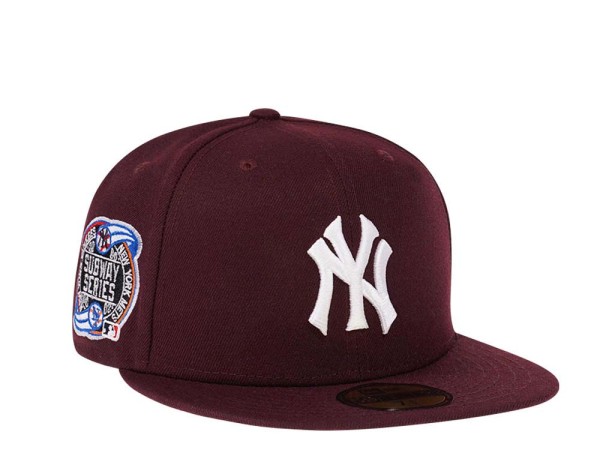 New Era New York Yankees Subway Series Maroon Pink Edition 59Fifty Fitted Cap