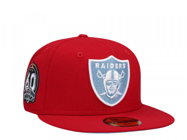 New Era Las Vegas Raiders  60th Anniversary Scarlet Sky Edition 59Fifty Fitted Cap