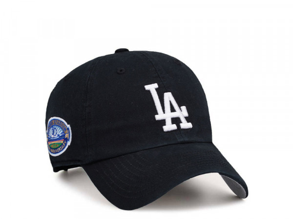 47Brand Los Angeles Dodgers Cooperstown Black Clean Up Strapback Cap
