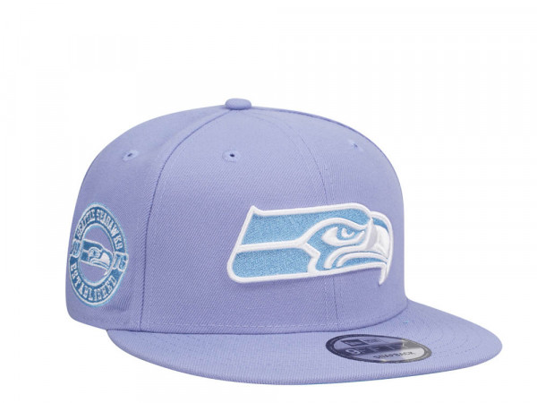New Era Seattle Seahawks Established 1976 Purple Light Blue Edition 9Fifty Snapback Cap