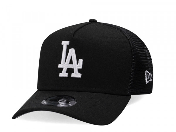 New Era Los Angeles Dodgers Classic Black Trucker A Frame 9Forty Snapback Cap