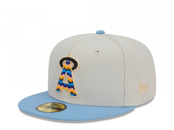 New Era California Angels Beachfront Stone Two Tone Edition 59Fifty Fitted Cap