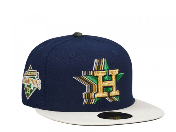 New Era Houston Astros World Champions 2022 Faded Metallic Two Tone Edition 59Fifty Fitted Cap