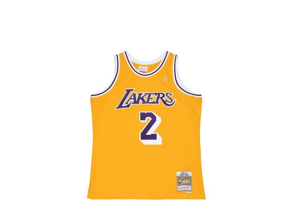 Mitchell & Ness Los Angeles Lakers - Derek Fisher Yellow 2.0 1996-97 Jersey