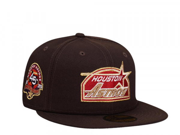New Era Houston Astros 45th Anniversary Burnt Gold Edition 59Fifty Fitted Cap