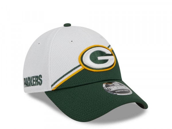 New Era Green Bay Packers NFL Sideline 2023 Green White  9Forty Snapback Cap