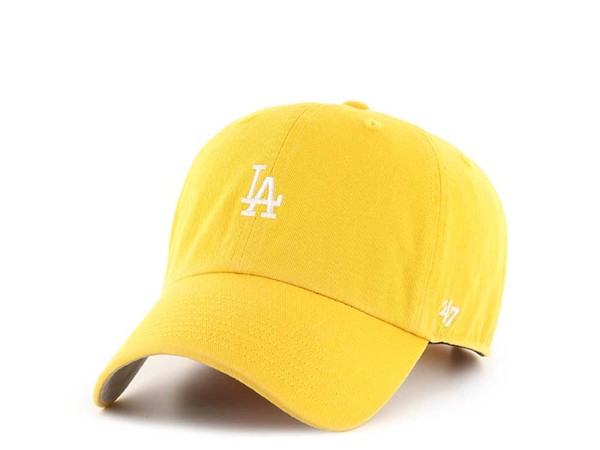 47Brand Los Angeles Dodgers Yellow Base Runner Clean up Strapback Cap