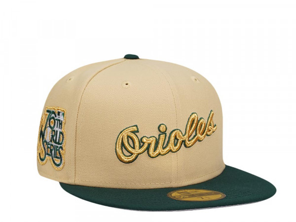New Era Baltimore Orioles World Series 1979 Vegas Gold Two Tone Edition 59Fifty Fitted Cap
