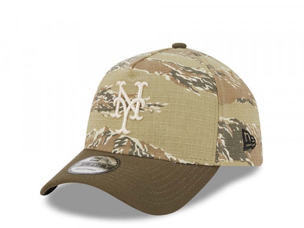 New Era New York Mets Tiger Camo Two Tone 9Forty A Frame Snapback Cap