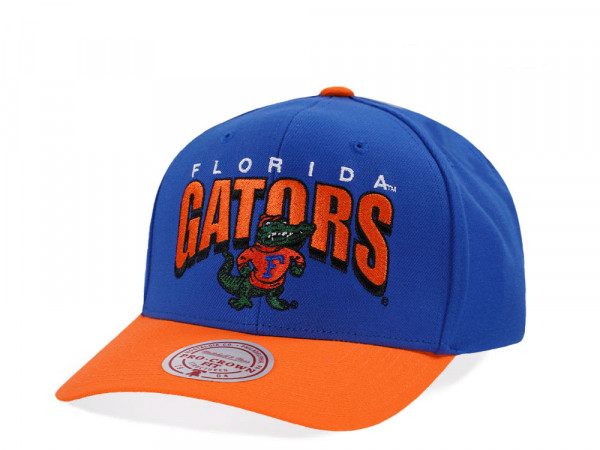 Mitchell & Ness Florida Gators Pro Crown Fit Blue Snapback Cap