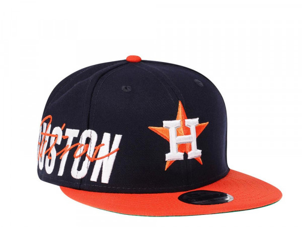 New Era Houston Astros Navy Sidefront Edition 9Fifty Snapback Cap