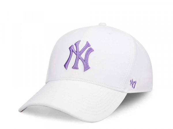 47Brand New York Yankees White Day Glow Under MVP Snapback Cap